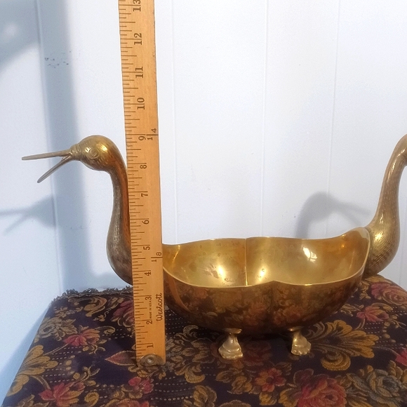 Vintage Brass Duck Bowl - Picture 7 of 7